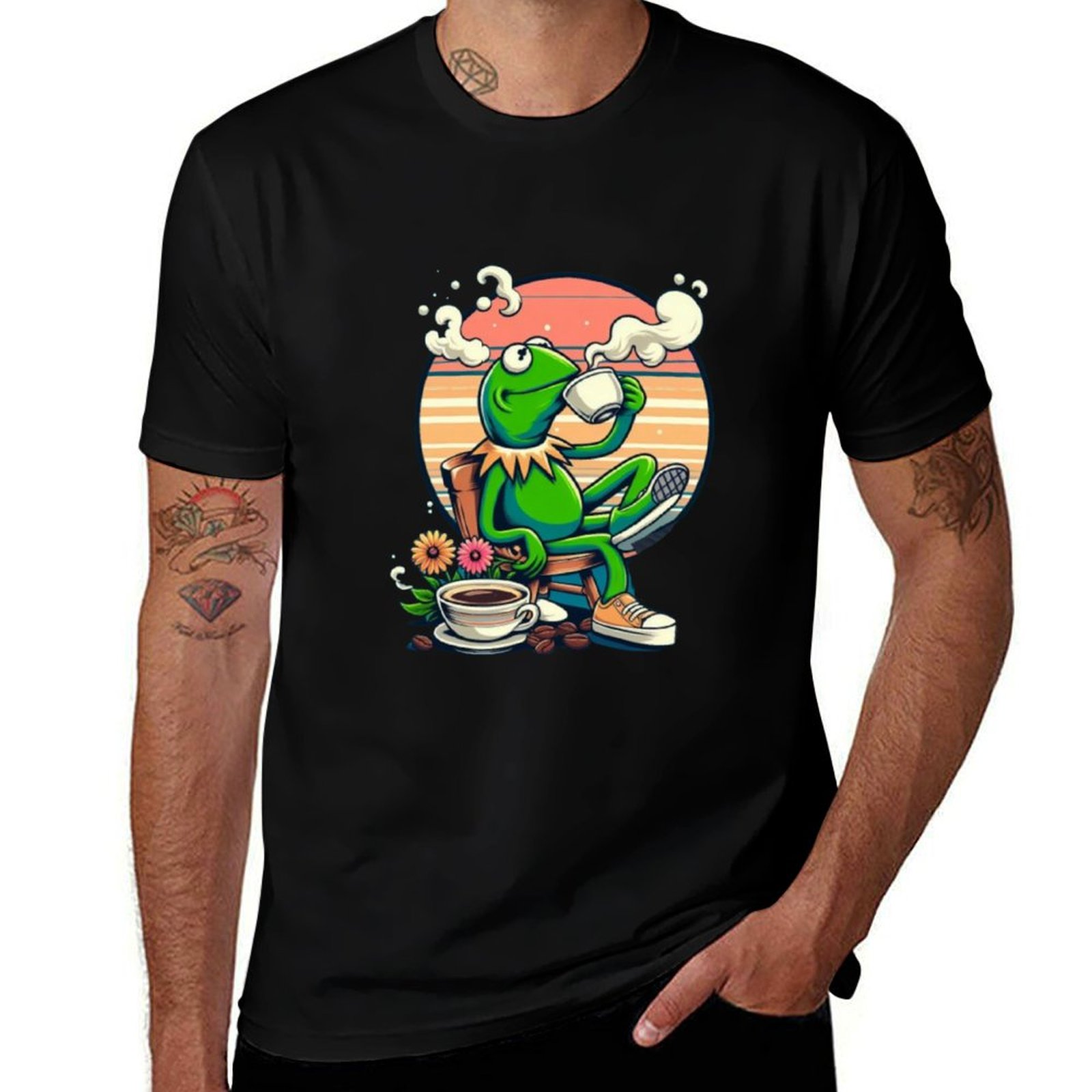 Coffee Tea Festival - Kermit Çay İçiyor gif. Komik Kermit,