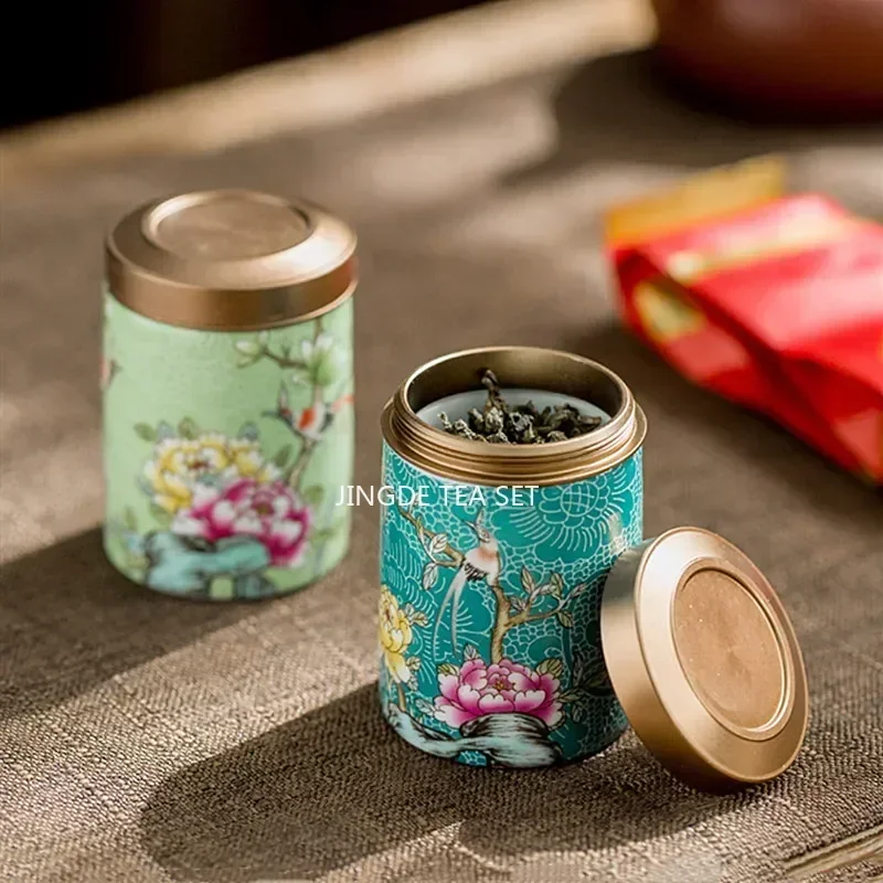 Tea Coffee Sugar Container - Butik seramik teneke çay kutuları ev