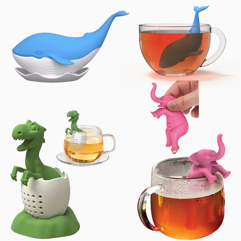 Tea Strainer Mesh - Çay Demlik Silikon çay süzgeci Siyah