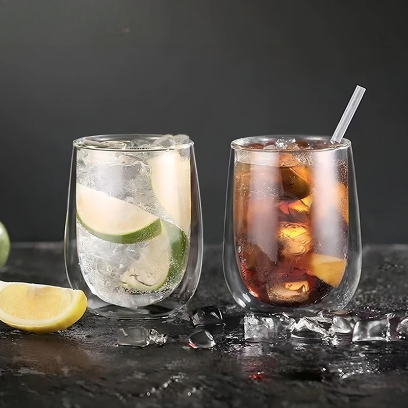 Double Wall Mug - 2/4 adet çift cidarlı espresso fincanları