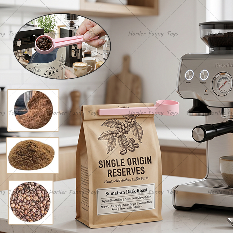 Coffee Tea Spoon - Çanta Klipsli Kahve Kaşıkları, Gıda Sınıfı
