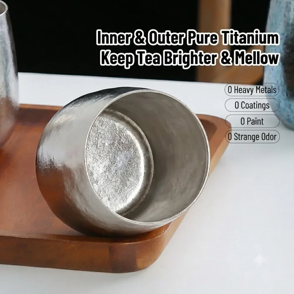 Double Wall Mug - Saf Titanyum Çift Cidarlı Kahve Kupası