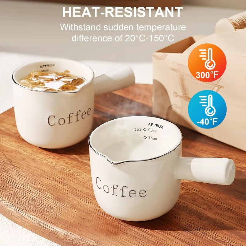 Coffee Tea Cup - Saplı Mini Seramik Kahve Fincanı, V