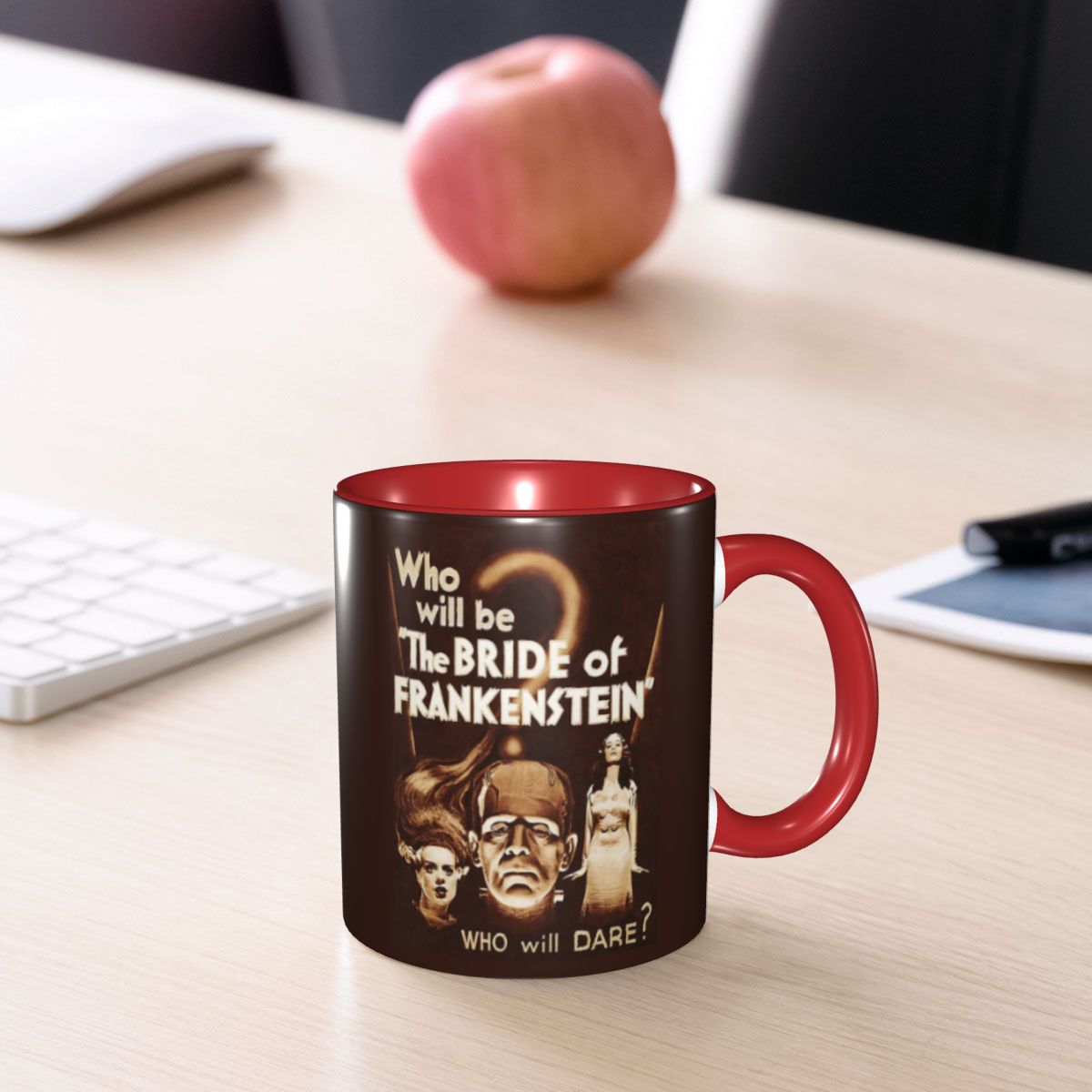 Coffee Tea Poster - Frankenstein'ın gelini posteri kupa komik seramik