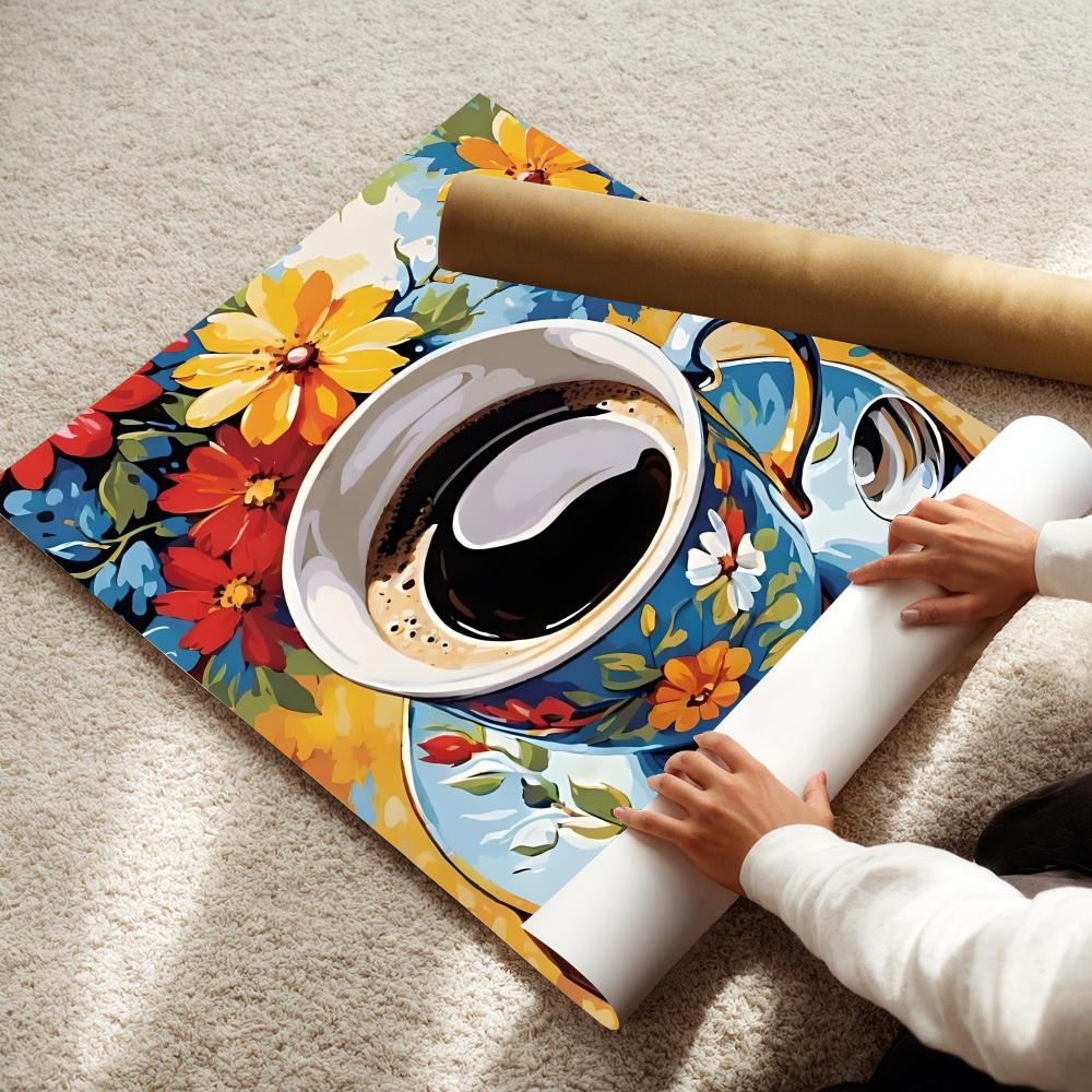 İkindi çayı kahve fincanı Post - Coffee Tea Poster incelemesi ve fiyatı