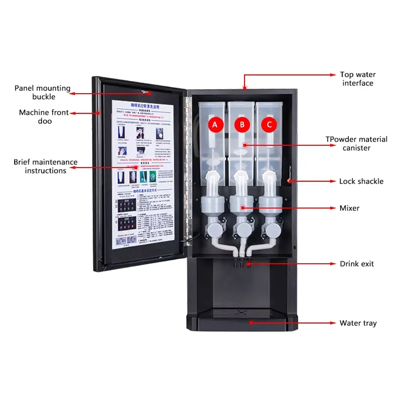 E30S Otomatik Kahve Otomatı 3  - Coffee Tea Vending Machine For Office incelemesi ve fiyatı