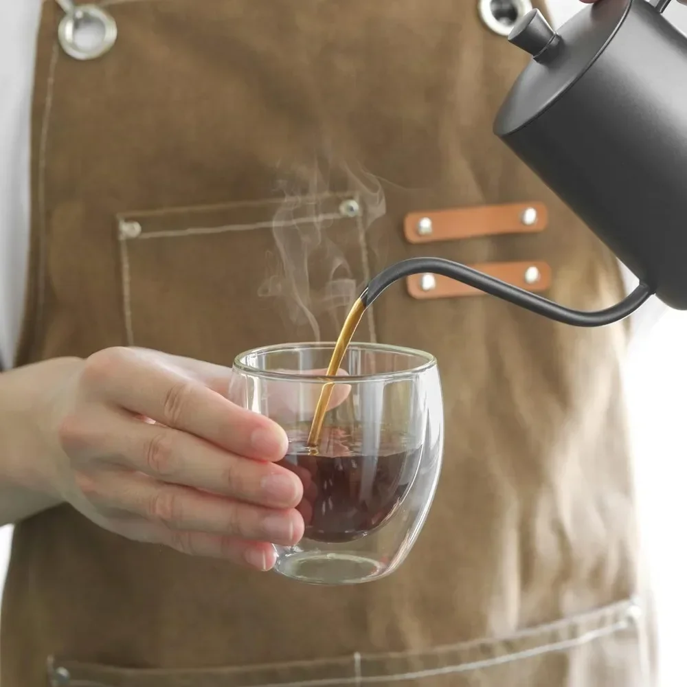 6 adet Temizle Çift Duvar Cam  - Double Wall Mug incelemesi ve fiyatı