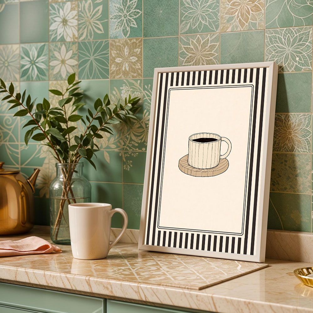 1 adet çerçevesiz Kahve Macera - Coffee Tea Poster incelemesi ve fiyatı
