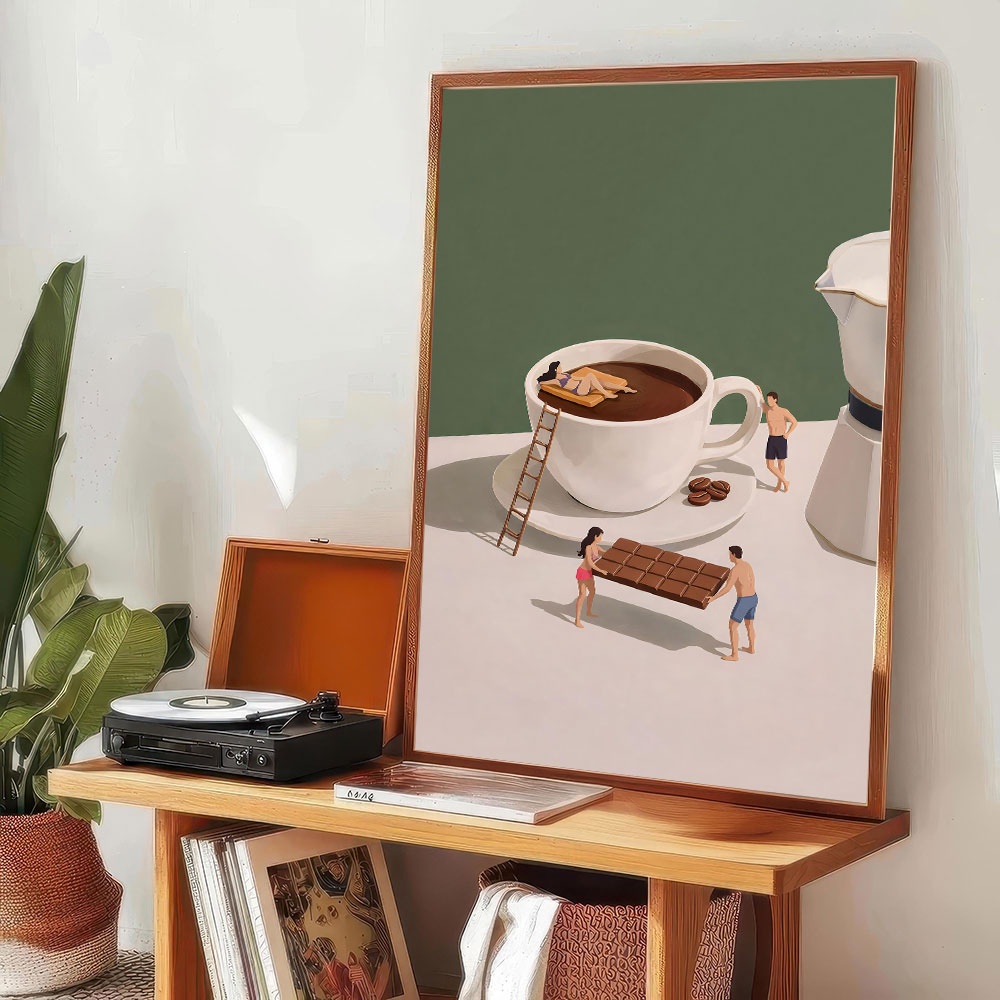 1 adet çerçevesiz Kahve Macera - Coffee Tea Poster incelemesi ve fiyatı