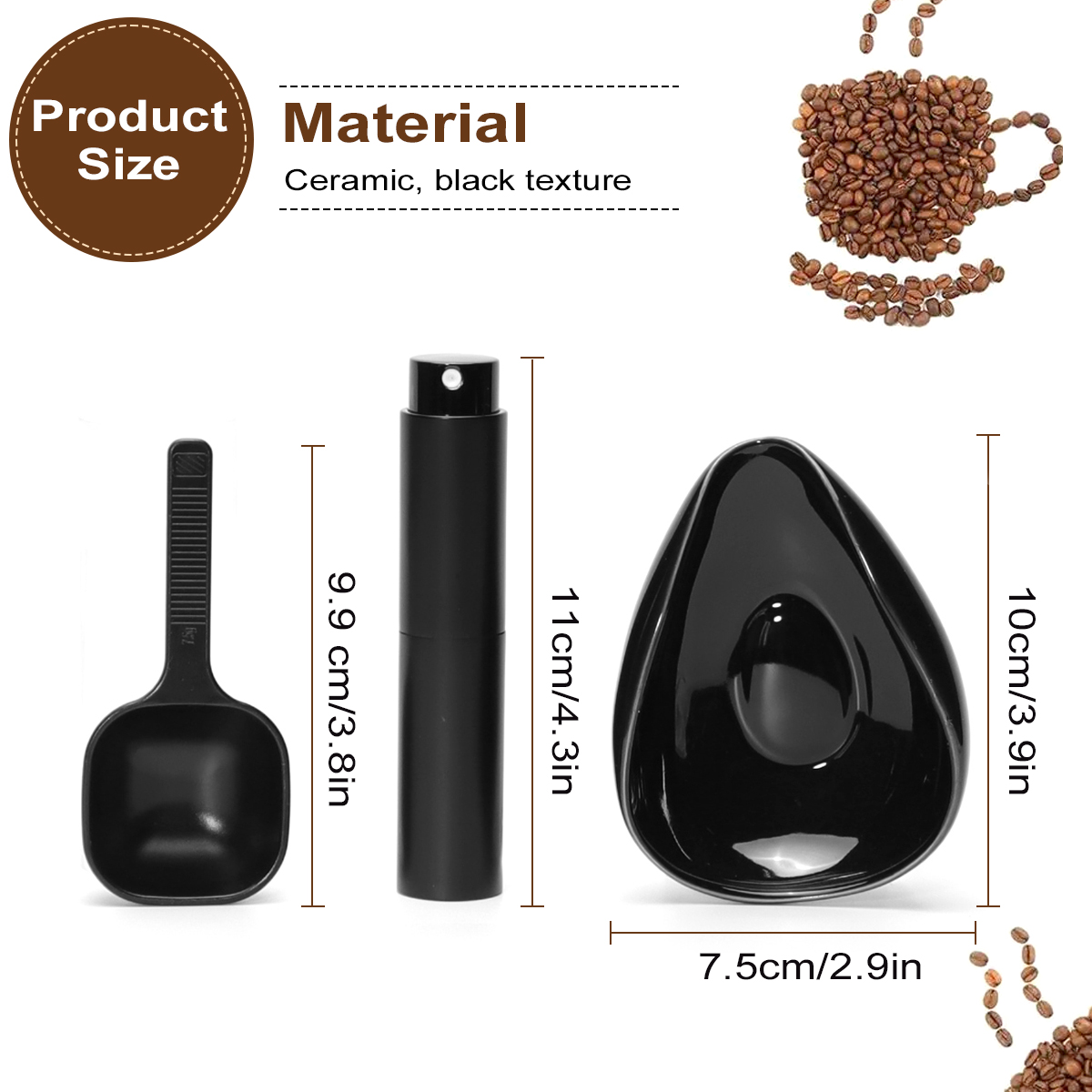 Leeseph Kahve Çekirdeği Dozaj  - Coffee Tea And Sugar Set incelemesi ve fiyatı