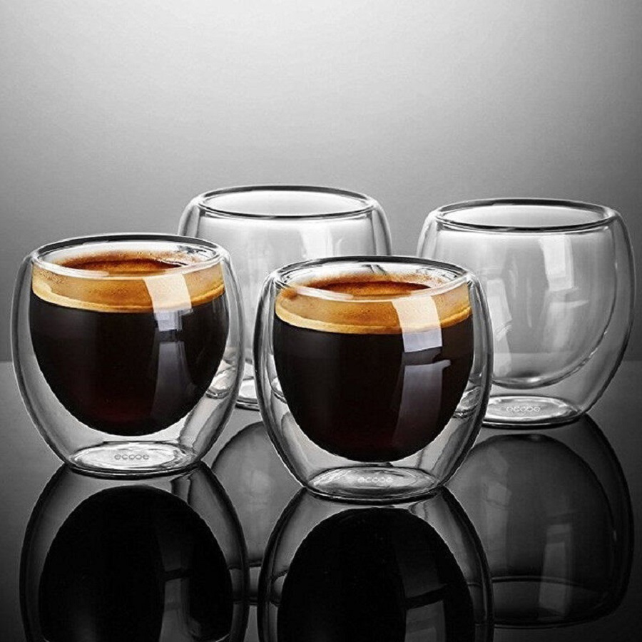 Çift Duvarlı Cam Kahve Kupalar - Coffee Tea And Sugar Set incelemesi ve fiyatı