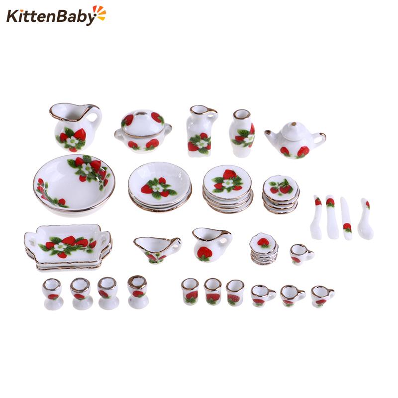 1 takım 1:12 minyatür bebek ev - Coffee Tea And Sugar Set incelemesi ve fiyatı