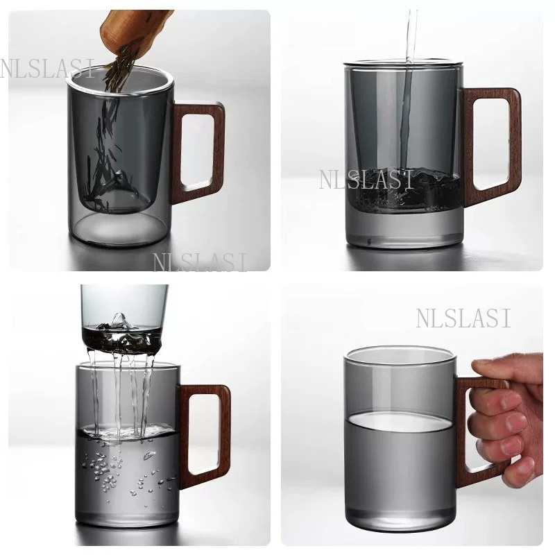 Füme Gri Çift Cidarlı Cam Çay  - Double Wall Mug incelemesi ve fiyatı
