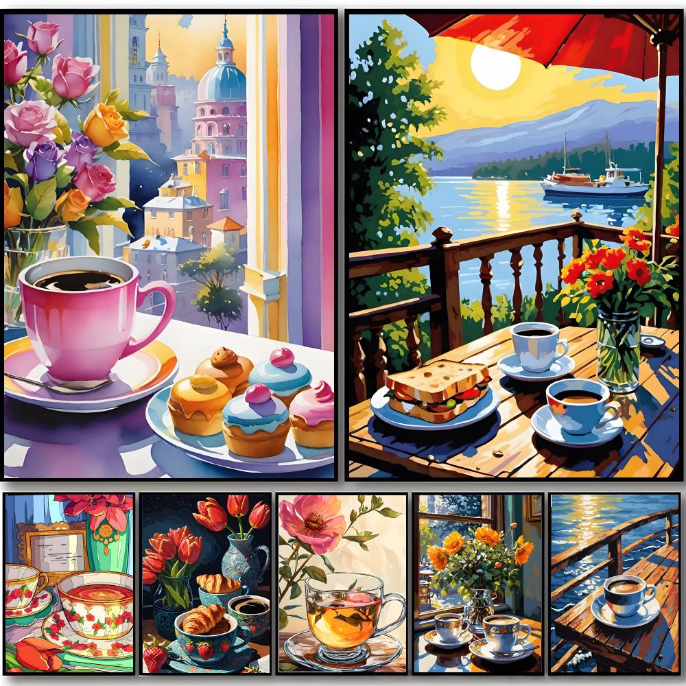 Tatlı Rahat Narin Sanat A-Öğle - Coffee Tea Poster incelemesi ve fiyatı