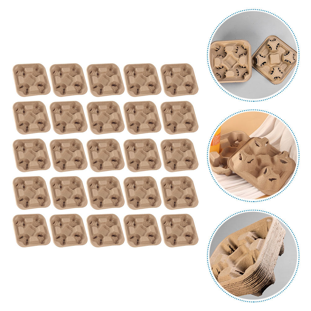 25 Adet Dört Bardaklı Kağıt Ha - Coffee Tea Holders incelemesi ve fiyatı