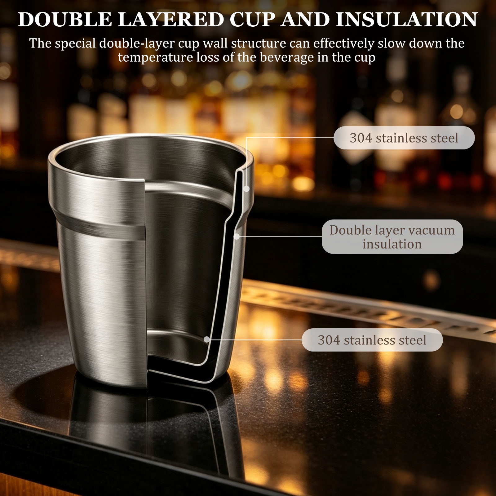 5/10 Adet Paslanmaz Çelik İsti - Double Wall Mug incelemesi ve fiyatı