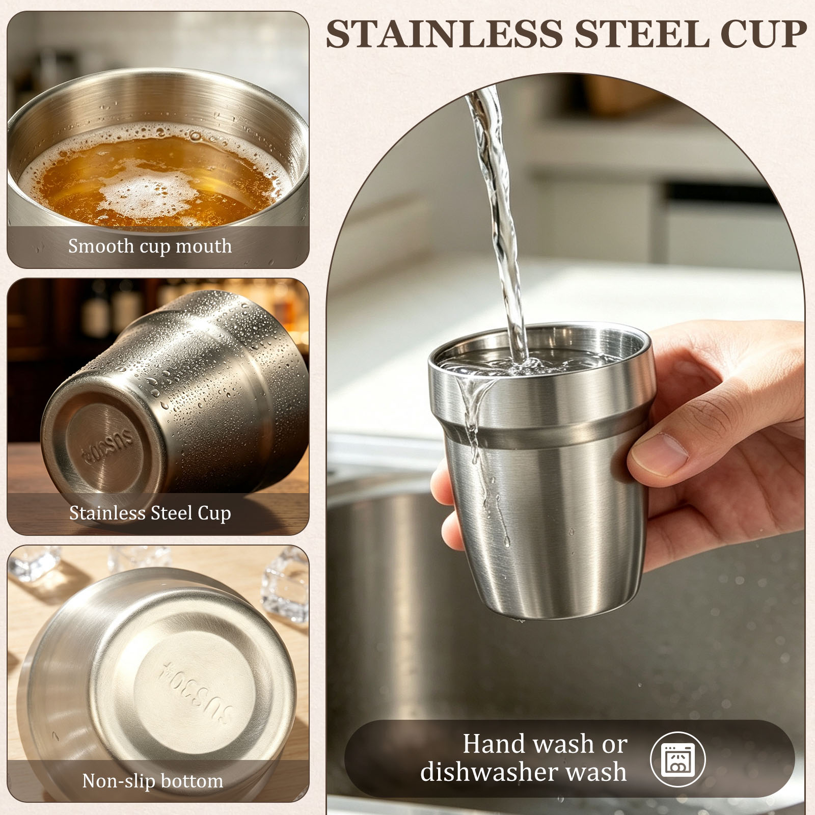 5/10 Adet Paslanmaz Çelik İsti - Double Wall Mug incelemesi ve fiyatı
