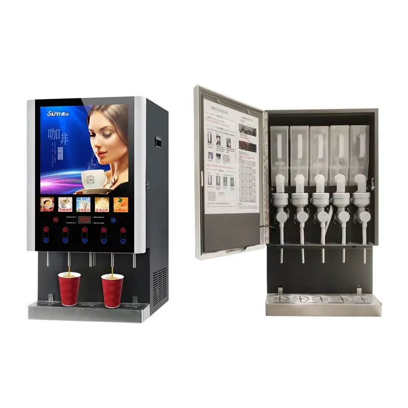 50SCW-12L Buzlu Kahve Otomatı  - Coffee Tea Vending Machine For Office incelemesi ve fiyatı