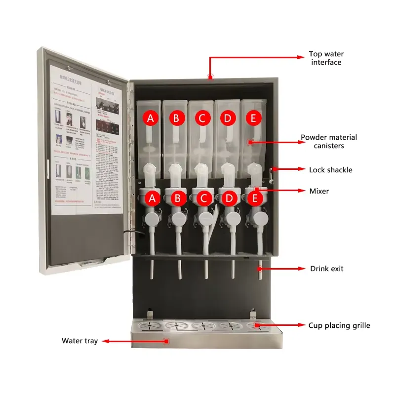 50SCW-12L Buzlu Kahve Otomatı  - Coffee Tea Vending Machine For Office incelemesi ve fiyatı