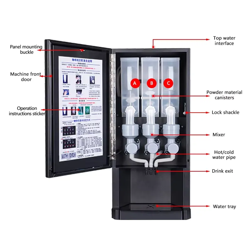 30SCW-8 Otomatik Kahve Makines - Coffee Tea Vending Machine For Office incelemesi ve fiyatı