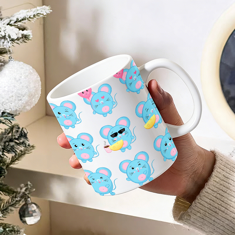 1 adet komik mavi fare Emoji s - Coffee Tea Emoji incelemesi ve fiyatı
