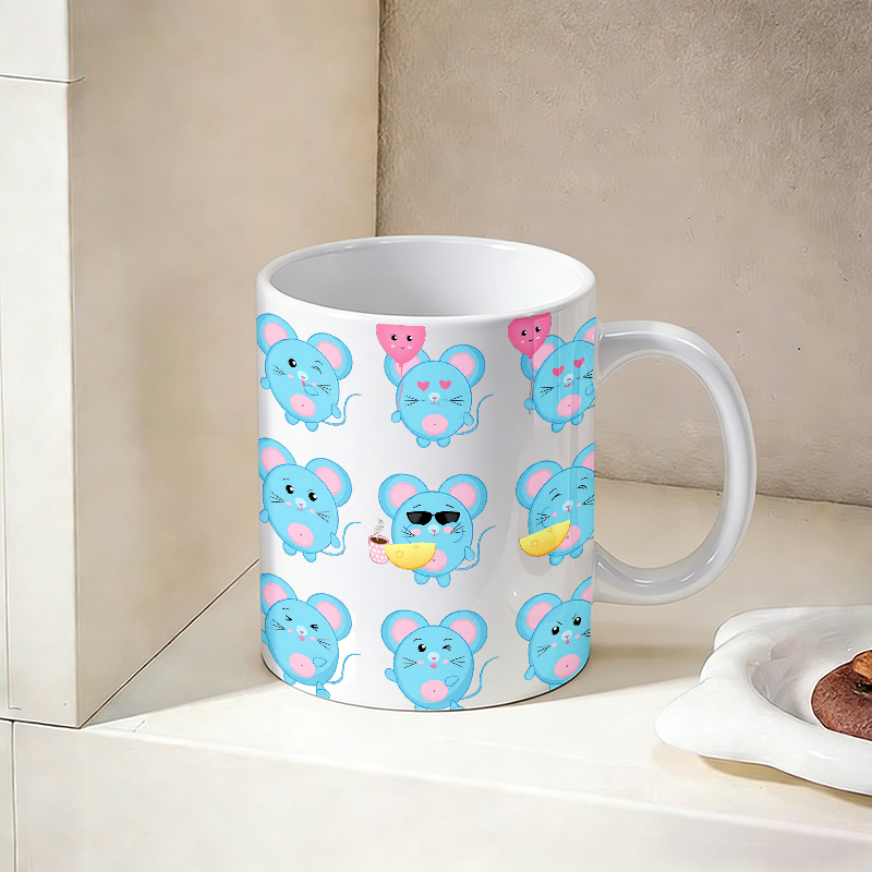 1 adet komik mavi fare Emoji s - Coffee Tea Emoji incelemesi ve fiyatı