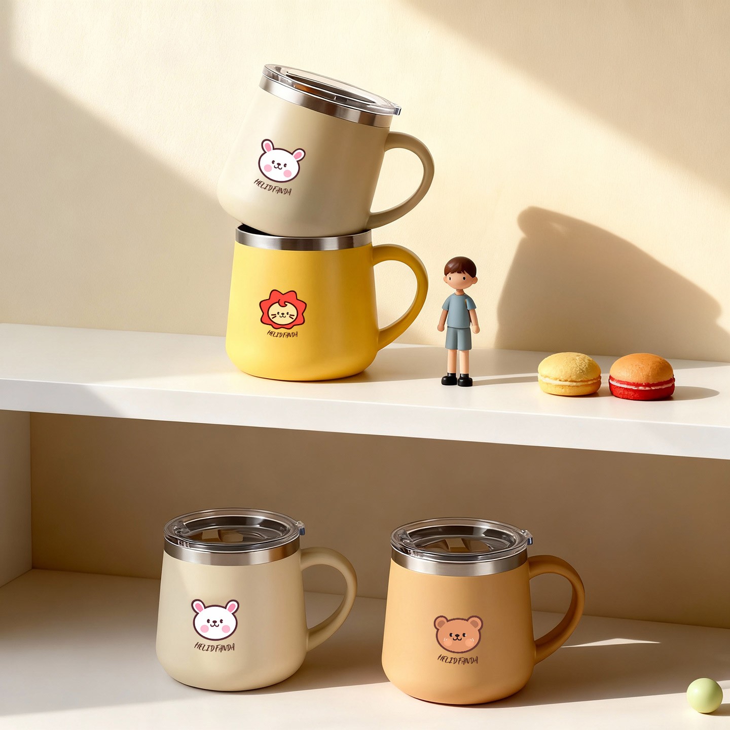430ML Çizgi Film Desenli 316 P - Double Wall Mug incelemesi ve fiyatı