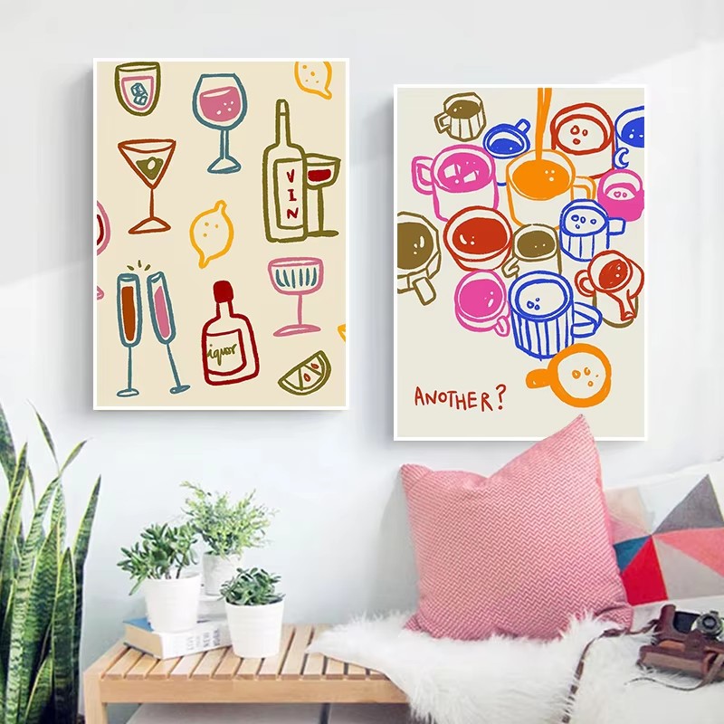 Soyut kahve öğleden sonra çay  - Coffee Tea Poster incelemesi ve fiyatı