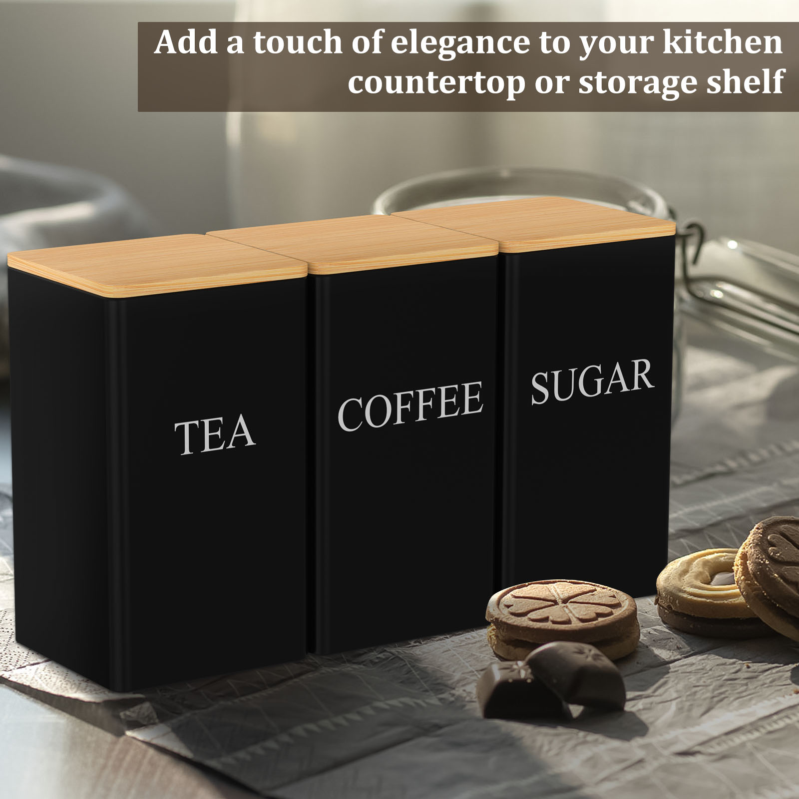 Kahve Çekirdeği Depolama Kavan - Tea Coffee Sugar Container incelemesi ve fiyatı