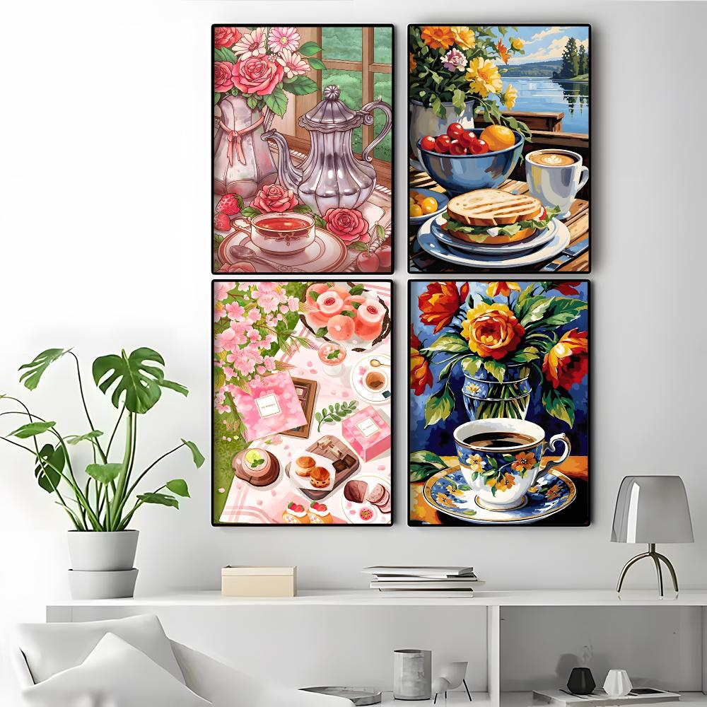 İkindi Çayı Kahve Fincanı Ev O - Coffee Tea Poster incelemesi ve fiyatı