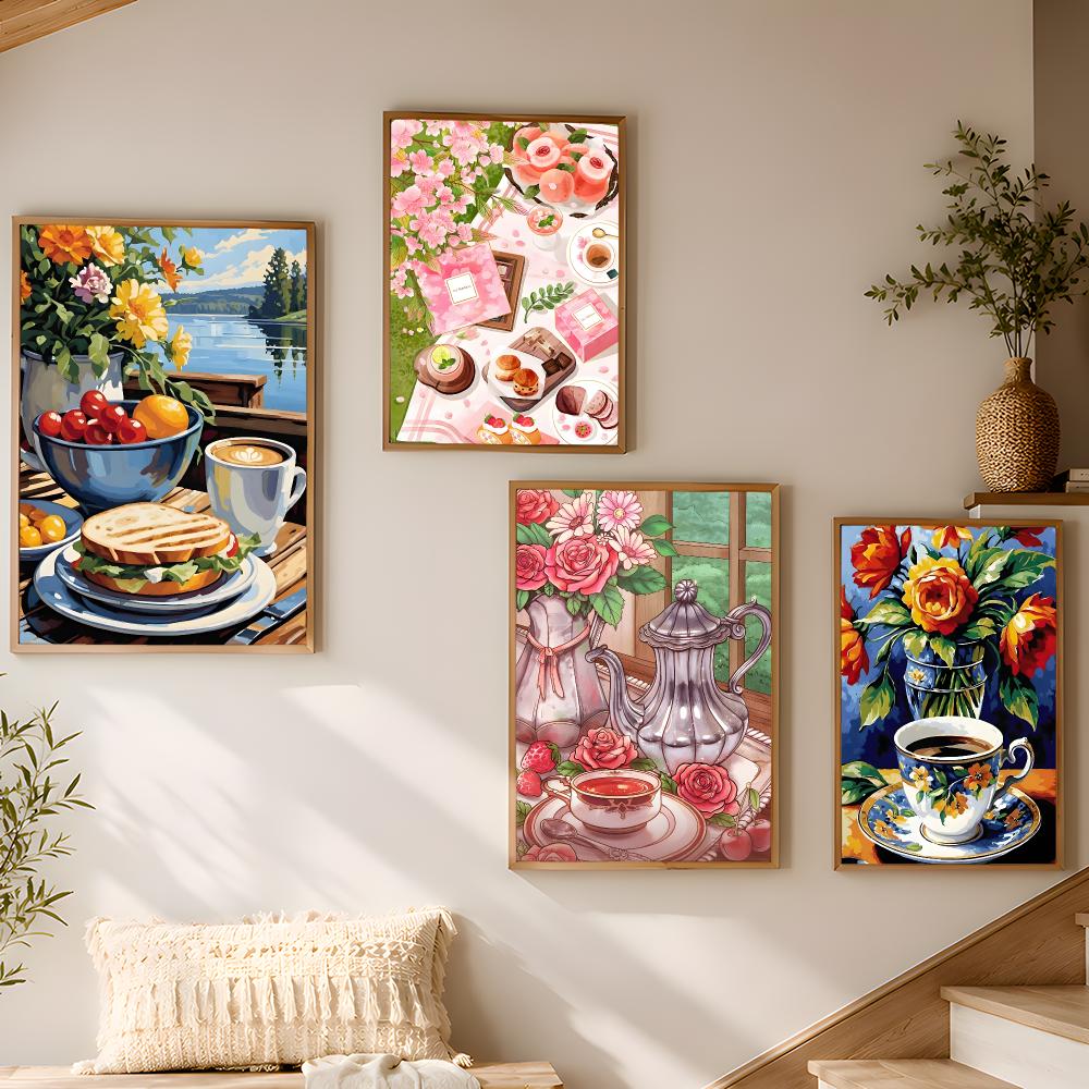 İkindi Çayı Kahve Fincanı Ev O - Coffee Tea Poster incelemesi ve fiyatı